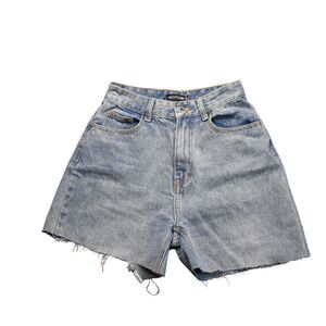 Pretty Little Thing High Rise Denim Shorts Mom Shorts Boyfriend Summer Womens 4